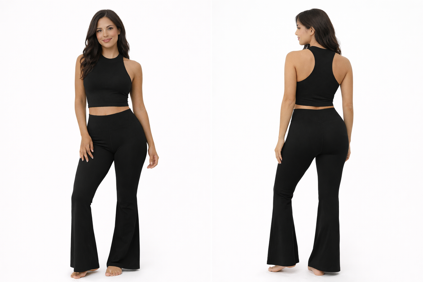 Chic Flare Leggings- Black