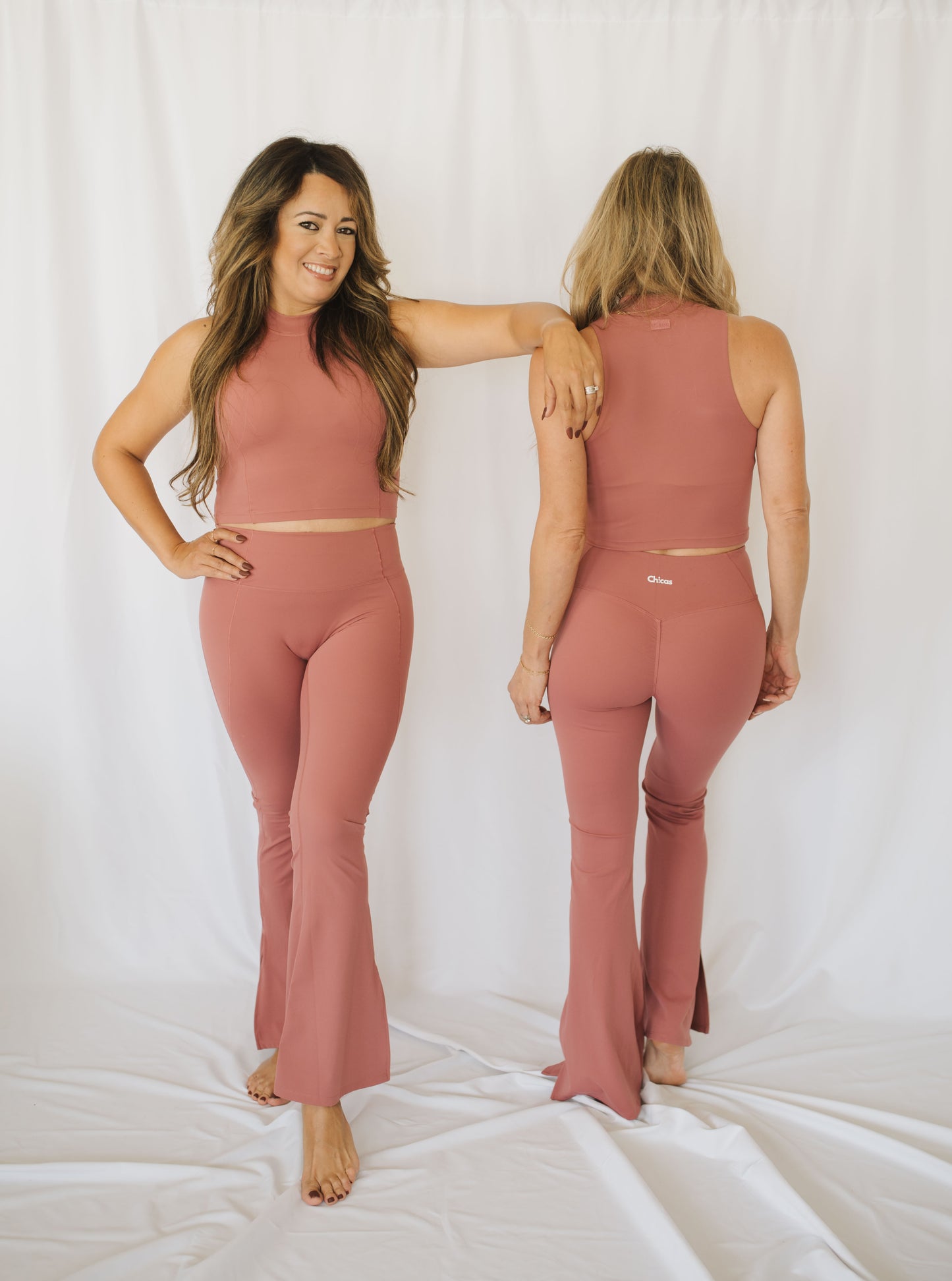 Boho Chic Bell Bottom - Blush