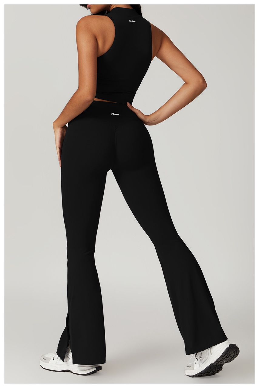 Boho Chic Bell Bottoms- Black