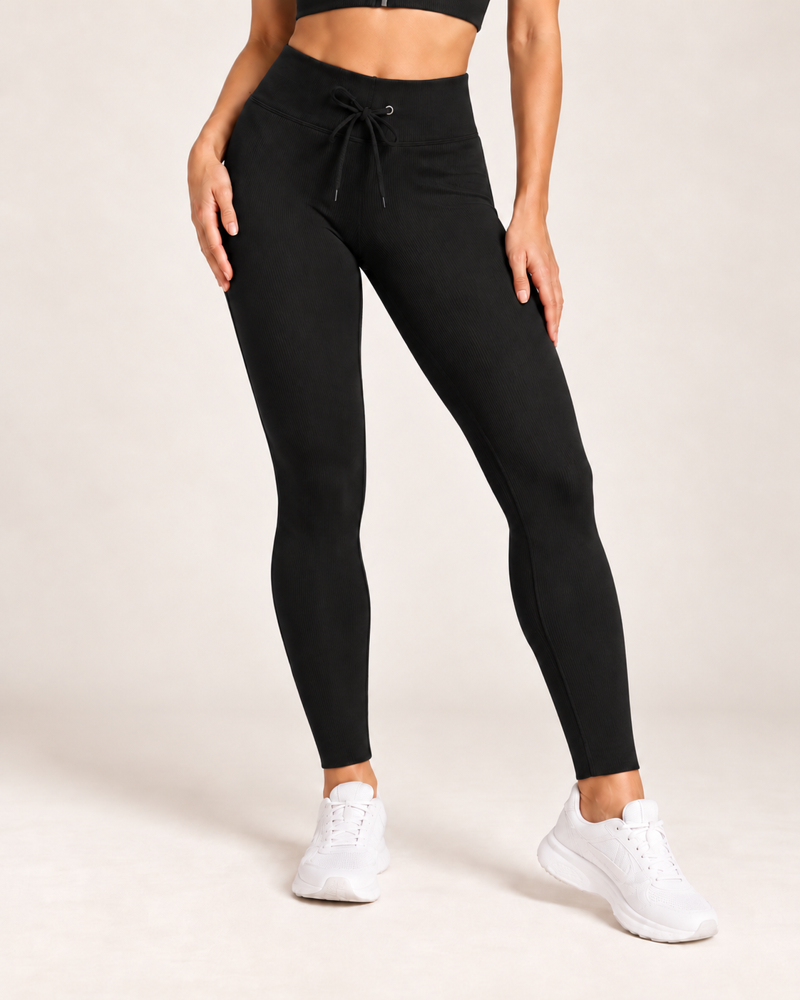 Ribbed Legging-Black