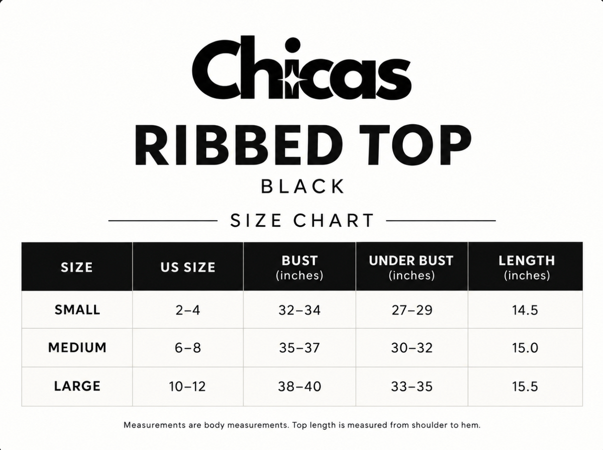 Ribbed Sports Bra -Black